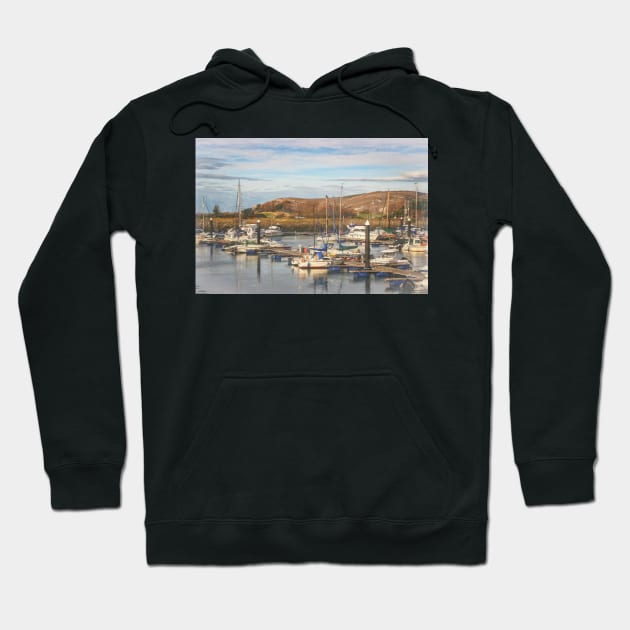 The Marina At Conwy Hoodie by IanWL